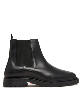 Tommy Hilfiger Chelsea Tommy Hilfiger Corporate Casual Lth Chelsea FM0FM05966 Nero