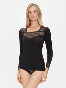 Ysabel Mora Ysabel Mora Сорочка-піжама 19049 Чорний Slim Fit