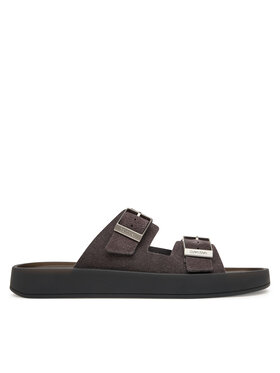 Calvin Klein Чехли Calvin Klein Ergon Double Bar Sandal Su HM0HM02094 Кафяв