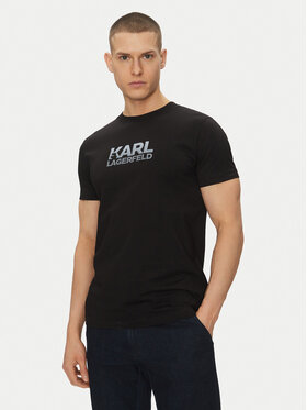 KARL LAGERFELD KARL LAGERFELD T-shirt 755064 552241 Crna Regular Fit