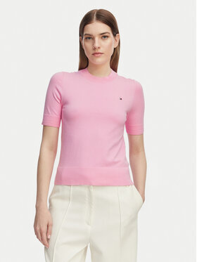 Tommy Hilfiger Tommy Hilfiger Džemper WW0WW49705 Svijetlo roza Slim Fit