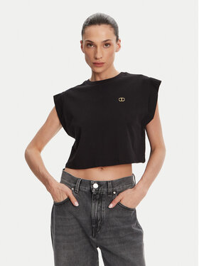 TWINSET TWINSET Футболка 251TT2043 Чорний Regular Fit