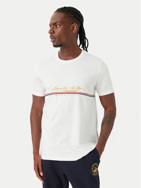 Beverly Hills Polo Club Beverly Hills Polo Club Camiseta P-SS26M-TS1519 Blanco Regular Fit