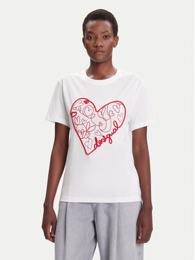 Desigual Desigual Camiseta Roma 25WWTK50 Blanco Regular Fit
