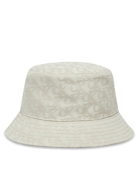 Calvin Klein Klobouk Calvin Klein Logo Jacquard Bucket Hat LV04K5059G Béžová