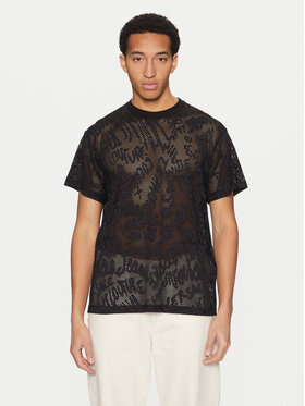 Versace Jeans Couture Versace Jeans Couture Majica 78GAH6R0 Črna Regular Fit