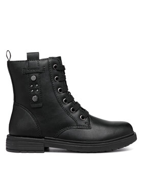 Geox Kozačky Geox Jr Eclair J469QM 0009F C9999 D Černá