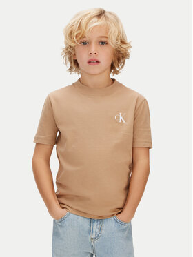 Calvin Klein Jeans Calvin Klein Jeans Conjunto de camisetas LVCKSJA45B Beis Regular Fit