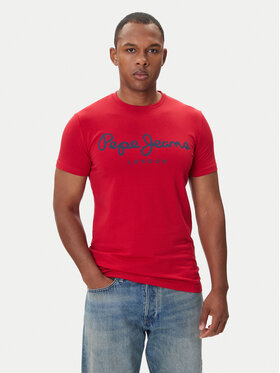 Pepe Jeans Pepe Jeans Camiseta Original Stretch N PM5010132 Rojo Regular Fit