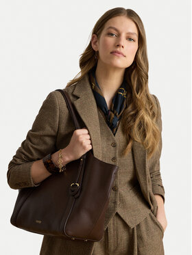 LAUREN RALPH LAUREN Ročna torba LAUREN RALPH LAUREN 431P18709005 Temno rjava