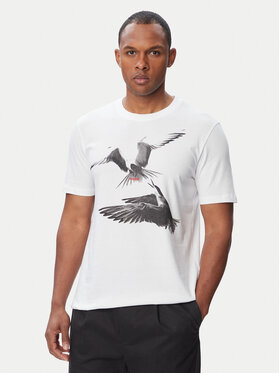HUGO HUGO Camiseta Dirunn 50564143 Blanco Regular Fit