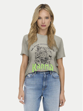 ONLY ONLY Футболка Lucy 15307412 Сірий Regular Fit