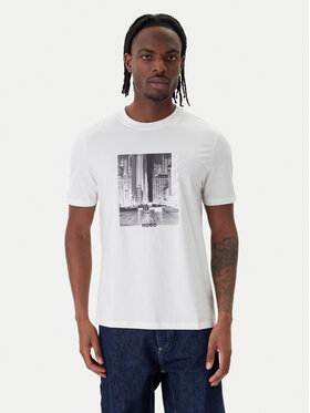 HUGO HUGO Camiseta Deyss 50553755 Blanco Regular Fit
