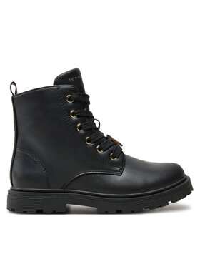 Tommy Hilfiger Schnürstiefeletten Tommy Hilfiger Lace-Up Bootie T1A5-33561-1351 S Schwarz