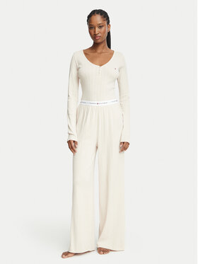 Tommy Hilfiger Tommy Hilfiger Pijama UW0UW06602 Crema Regular Fit