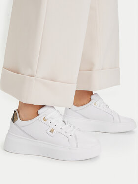 Tommy Hilfiger Sportcipők Tommy Hilfiger Chic Platform Snake FW0FW09456 Fehér