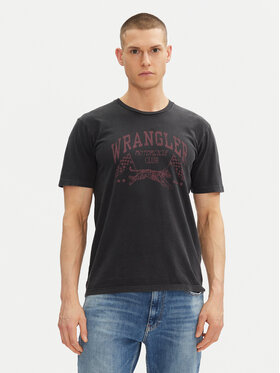 Wrangler Wrangler T-shirt 205921 Crna Regular Fit