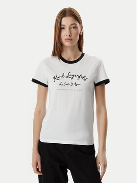 KARL LAGERFELD KARL LAGERFELD Camiseta B2W17021 Blanco Slim Fit