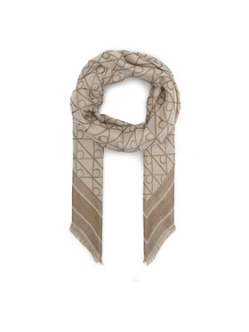 Calvin Klein Foulard Calvin Klein Emblem Aop Jacquard Square Scarf LV04F8080G Beige