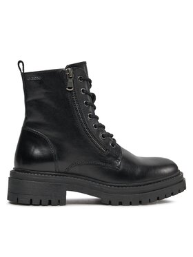 Geox Schnürstiefeletten Geox D Iridea F D16HRF 00043 C9999 Schwarz