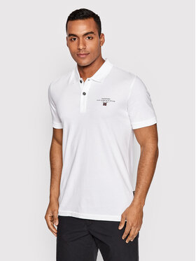 Napapijri Napapijri Polo Elbas Jersey NP0A4GB4 Λευκό Regular Fit