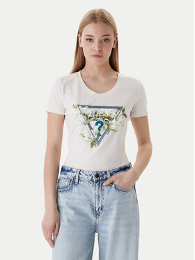 Guess Guess Camiseta W6RI35 J1314 Écru Slim Fit