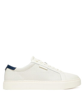 Calvin Klein Sneakersy Calvin Klein Clean Cup Low Laceup Perf Lth HM0HM01870 Biały