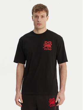 HUGO HUGO Camiseta Delel_RB 50564572 Negro Relaxed Fit
