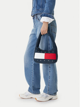 Tommy Jeans Handtasche Tommy Jeans Tjw Archive Shoulder Bag AW0AW18074 Dunkelblau
