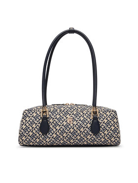 Tommy Hilfiger Τσάντα Tommy Hilfiger Th Grace Shoulder Bag Jacquard AW0AW18752 Μπλε