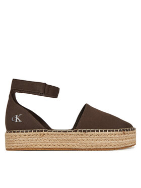 Calvin Klein Jeans Espadrilles Calvin Klein Jeans Flatform Espadrille Sling Mg YW0YW01735 Brūns