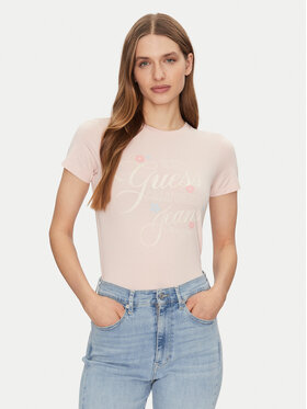 Guess Jeans Guess Jeans Футболка W5GI24 J1314 Бежевий Regular Fit