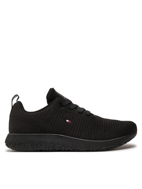 Tommy Hilfiger Superge Tommy Hilfiger Corporate Knit Rib Runner FM0FM02838 Črna