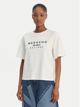 Weekend Max Mara Weekend Max Mara Camiseta Sabato 2615941112 Blanco Regular Fit