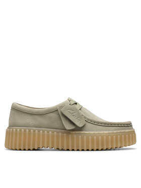 Clarks Félcipő Clarks Torhill Bee 26181190 Zöld
