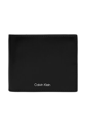 Calvin Klein Maks Calvin Klein Raised Ew Bill Fold W/ Coin LV04D1163G Melns