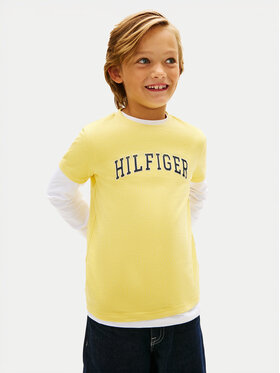 Tommy Hilfiger Tommy Hilfiger Camiseta KB0KB10420 Amarillo Regular Fit