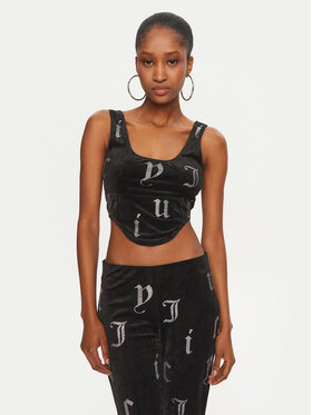 Juicy Couture Juicy Couture Top Cait JCMCS224252 Negro Slim Fit