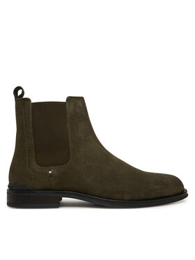 Tommy Hilfiger Klassische Stiefeletten Tommy Hilfiger Corporate FM0FM05580 Khakifarben