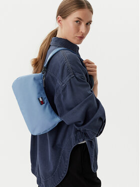 Tommy Jeans Handtasche Tommy Jeans Tjw Ess Daily Shoulder Bag AW0AW18768 Hellblau