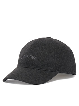 Calvin Klein Czapka z daszkiem Calvin Klein Embroidered Titlecase Logo Felt LV04D5131G Czarny