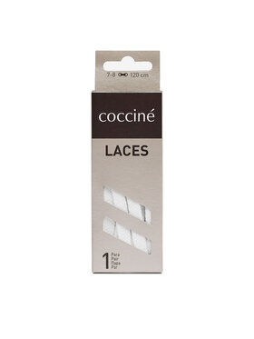 Coccine Șireturi pentru încălțăminte Coccine SZNUROWADŁA 120 cm P7 BAWEŁNIANE v.AZ Alb