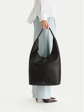 Calvin Klein Kabelka Calvin Klein Slouchy Pebble Medium Bag LV04F3596G Čierna