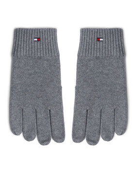 Tommy Hilfiger Pánské rukavice Tommy Hilfiger Essentials AM0AM12845 Šedá