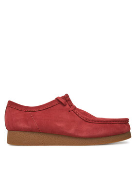 Clarks Poltopánky Clarks Wallabee  26180921 Červená