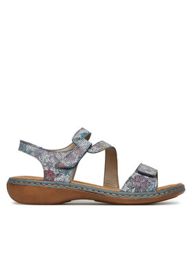 Rieker Sandále Rieker 659C7-90 Sivá