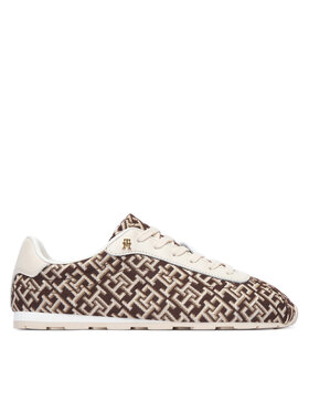 Tommy Hilfiger Sneakers Tommy Hilfiger Bella Monogram Sneaker FW0FW09523 Braun