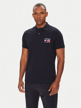 Tommy Hilfiger Tommy Hilfiger Poloshirt Flag MW0MW39836 Dunkelblau Regular Fit