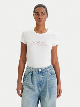 Armani Exchange Armani Exchange Camiseta XW001837 AF16294 U0002 Blanco Slim Fit