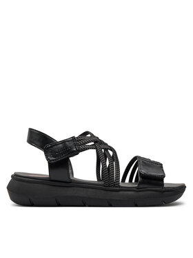 Jana Sandále Jana 8-28766-42 Čierna